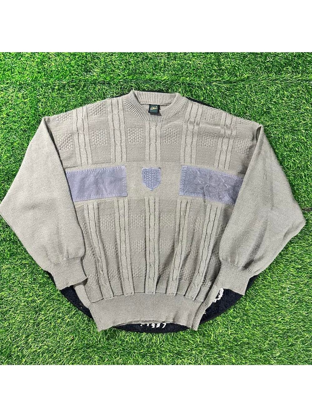 RARE 80s Vintage Cham brand Saudia Arabia Knitted Sweater - XL